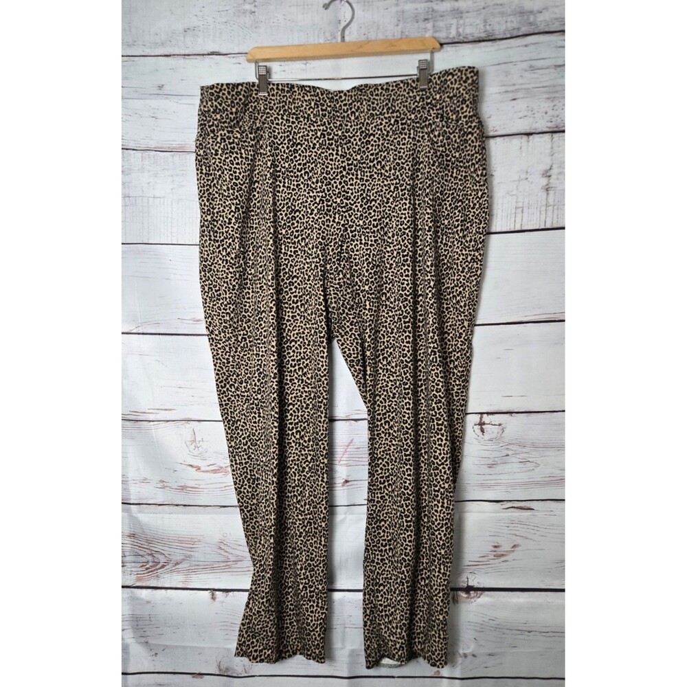 Chico's Animal Print Straight Leg Pants